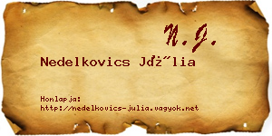 Nedelkovics Júlia névjegykártya