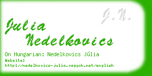 julia nedelkovics business card